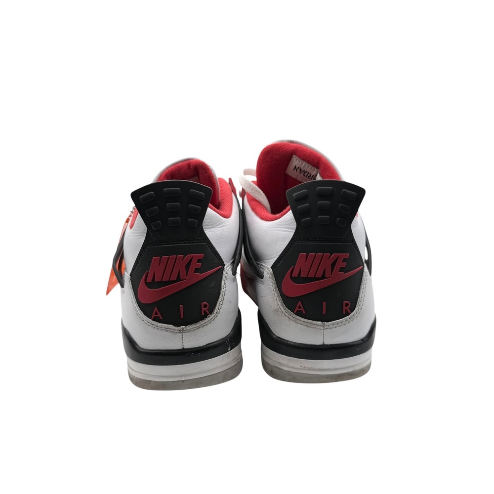 Nike Air Jordan 4 Retro Fire Red 2020 White Black Mens Sneakers Size 11 - Picture 9 of 10
